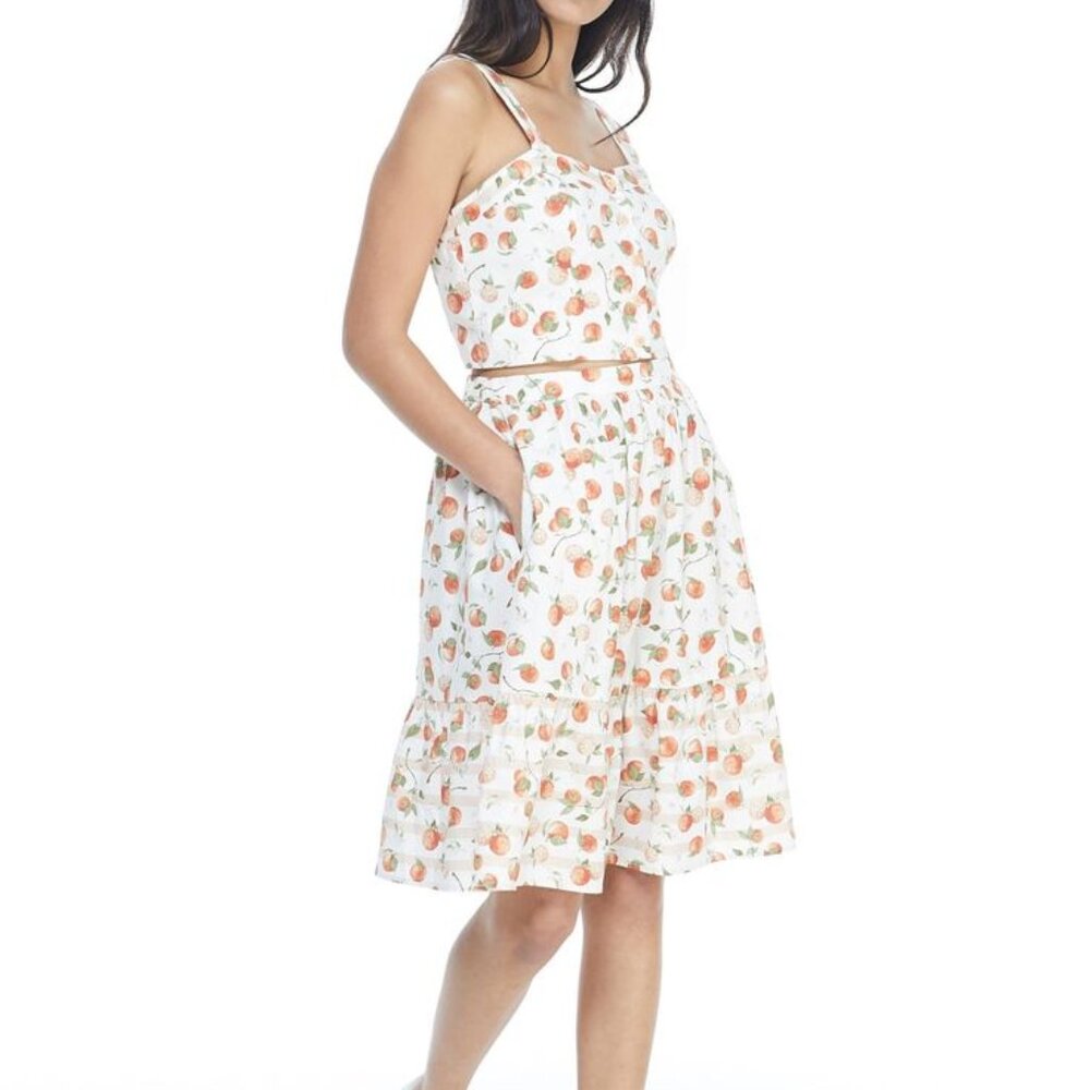 Gal Meets Glam Tina Clementine Print 2 Piece Dress - NWT